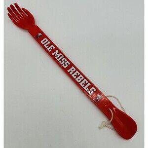 Vintage Ole Miss Rebels Back Scratcher Shoe Horn Combo Plastic Colonel Reb